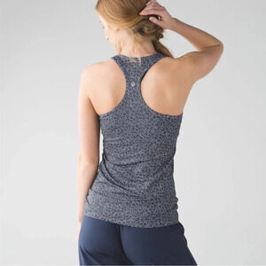 Lululemon Cool Racerback in Freckle Flower Black White